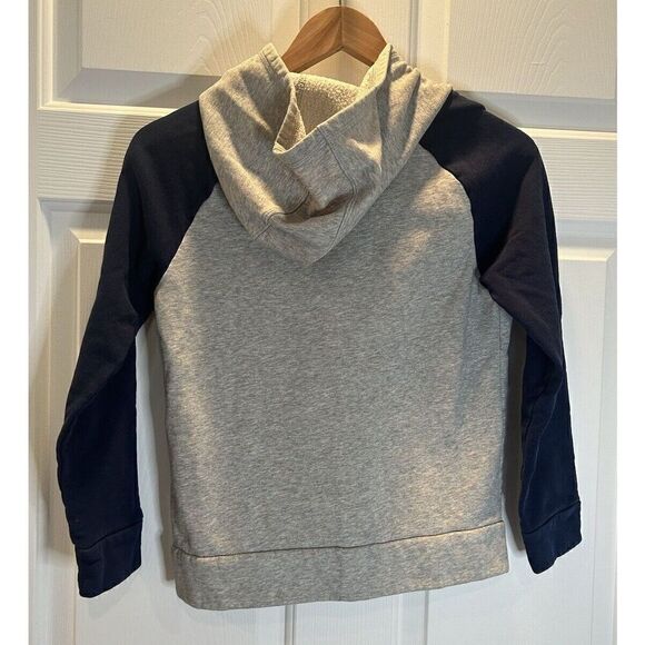 Adidas Hoodie Sweatshirt Gray and Blue Medium 10/12 - Picture 2 of 5